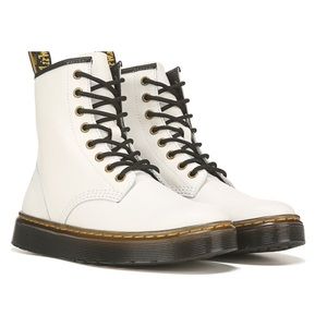 NWT Dr. Martens White Women's Zavala Combat Boot